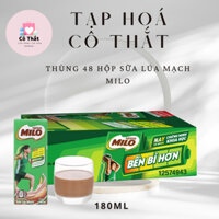 Thùng 48 hộp sữa lúa mạch Milo 180ml
