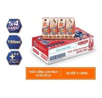 Thùng 48 hộp sữa lúa mạch vị socola Ovaltine bổ sung canxi 180ml