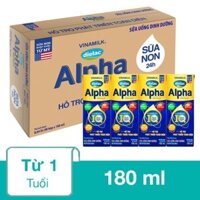 Thùng 48 hộp sữa non pha sẵn Dielac Alpha Gold 180 ml (từ 1 tuổi)