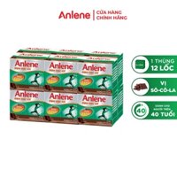 Thùng 48 Hộp sữa nước Anlene đậm đặc Hương Sô-cô -la ít béo giàu canxi 125ml/Hộp
