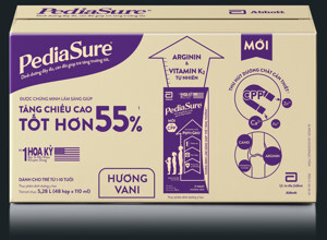 Thùng 48 hộp sữa nước Pediasure vani 110ml