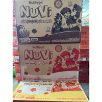 Thùng 48 Hộp sữa NuVi  Có Thạch Hộp 170ml ( socola thạch, dâu thạch, cam thạch) date mới