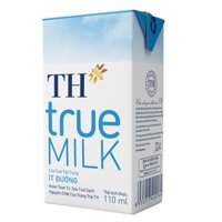 Thùng 48 hộp sữa TH True milk ít đường 110ml