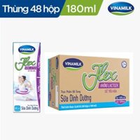 Thùng 48 Hộp Sữa Tiệt Trùng Vinamilk  Flex Không Lactose 180ml  Hộp