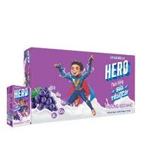 Thùng 48 Hộp Sữa Trái Cây Hero Vị Kẹo Nho (110ml)