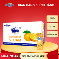 Thùng 48 hộp Sữa trái cây MC Kidz (180ml x 48 hộp) Mộc Châu Milk