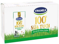 Thùng 48 hộp sữa tươi có đường Vinamilk 110ml