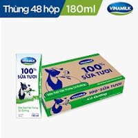 Thùng 48 hộp sữa tươi có đường Vinamilk 180ml