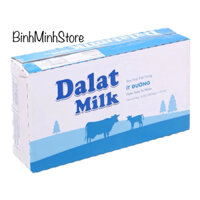 Thùng 48 Hộp Sữa Tươi Dalat Milk ít đường 110ml