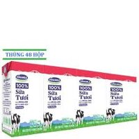 Thùng 48 hộp sữa tươi hương dâu Vinamilk 100% Sữa Tươi 110ml