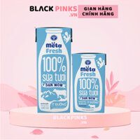 Thùng 48 hộp sữa tươi ít đường bổ sung sữa non Meta Fresh ít đường và có đường 110ml/180ml