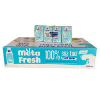 Thùng 48 hộp sữa tươi Meta fresh ít đường.