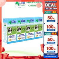 THÙNG 48 HỘP - SỮA TƯƠI MỘC CHÂU TIỆT TRÙNG KHÔNG ĐƯỜNG (180ml/Hộp)