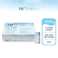 Thùng 48 Hộp Sữa Tươi TH True Milk Hilo 180ml