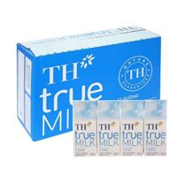 Thùng 48 hộp sữa tươi TH true MILK ít đường 180 ml