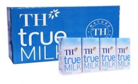Thùng 48 hộp sữa tươi TH true MILK ít đường 110 ml