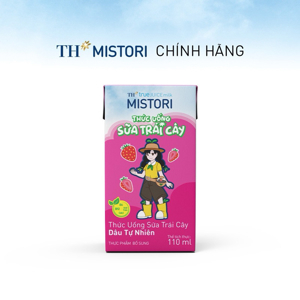 Thùng 48 hộp sữa tươi tiệt trùng hương dâu TH true MILK 110ml