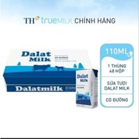 Thùng 48 hộp Sữa Tươi Tiệt Trung Đà Lạt Milk 110ml (48×110ml)