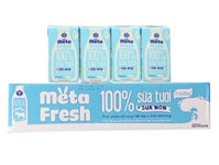 Thùng 48 hộp sữa tươi tiệt trùng Meta Fresh ít đường 110ml - Ruby Kids