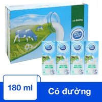 Thùng 48 hộp sữa tươi tiệt trùng Dutch Lady có đường 180 ml (từ 1 tuổi) - Giao bao bì ngẫu nhiên