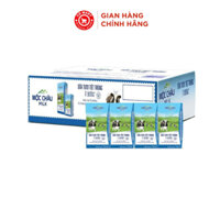 Thùng 48 hộp sữa tươi tiệt trùng Mộc Châu Milk ít đường/ có đường (110mlx48)