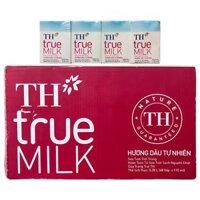 Thùng 48 hộp sữa tươi tiệt trùng TH true MILK hương dâu tự nhiên 110 ml (110 ml x 48)
