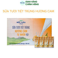 Thùng 48 hộp Sữa tươi tiệt trùng hương Cam Mộc Châu Milk (180mlx48)