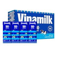 Thùng 48 Hộp Sữa Tươi Tiệt Trùng ít đường Vinamilk 180ml