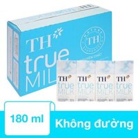 Thùng 48 hộp sữa tươi tiệt trùng TH true MILK không đường 180 ml (từ 1 tuổi)