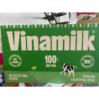 Thùng 48 hộp sữa tươi tiệt trùng Vinamilk 100% Có đường 180ml