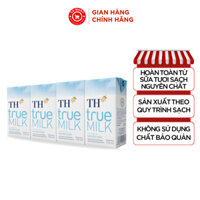 Thùng 48 hộp sữa tươi tiệt trùng nguyên chất TH true MILK không đường 110ml