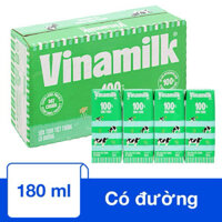 Thùng 48 hộp sữa tươi tiệt trùng có đường Vinamilk 100% 180ml