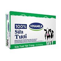 Thùng 48 hộp sữa tươi tiệt trùng 100% có đường Vinamilk 180ml
