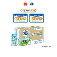 Thùng 48 Hộp Sữa Tươi Tiệt Trùng Dutch Lady Cô Gái Hà Lan Ít Đường 180ml (48x180ml)