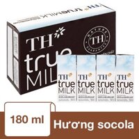 Thùng 48 hộp sữa tươi tiệt trùng TH true MILK có đường hương socola 180 ml (từ 1 tuổi)