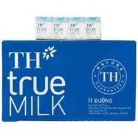 Thùng 48 hộp sữa tươi tiệt trùng TH true MILK ít đường 110 ml (110 ml x 48)