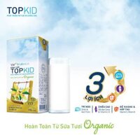 Thùng 48 hộp sữa tươi tiệt trùng kem vanilla tự nhiên TH true MILK Top Kid Organic 180ml
