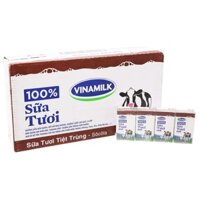 Thùng 48 hộp sữa tươi Vinamilk 100% socola Hộp 110ml