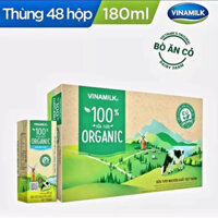 thùng 48 hộp Sữa tươi Vinamilk 100% Organic cao cấp 180ml