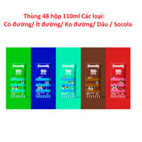 Thùng 48 Hộp - Sữa tươi Vinamilk 110ml có đường/ít đường/ KHông đường/ Dâu/ Socola