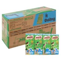 Thùng 48 hộp thức uống lúa mạch Nestlé Milo ít đường 180 ml (từ 2 tuổi)