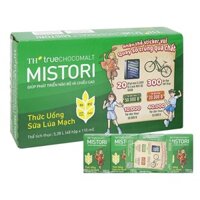 Thùng 48 hộp thức uống lúa mạch TH true Chocomalt Mistori 110 ml (từ 2 tuổi) - Giao bao bì ngẫu nhiên