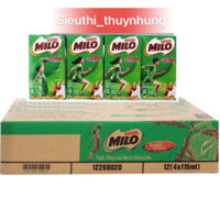 Thùng 48 Hộp x 110ml Milo Thức Uống Lúa Mạch(tặng1 cục tẩy con vật dễ thương)
