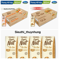 Thùng 48 hộp x 180ml Sữa đậu nành Hạt Óc Chó - Hạnh Nhân Super Nut Vinamilk