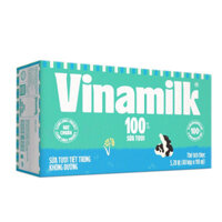 Thùng 48 hộp x110ml - 100% vinamilk có đường , ít đường , không đường, hương dâu