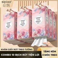 Thùng 5 Bịch Giấy Treo Đa Năng 5000 Tờ SIPIAO Hoa Hồng TOY-STORY