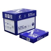 Thùng 5 ram Giấy A4 King 100 ĐL70gsm