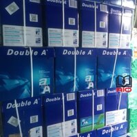 Thùng 5 Ram giấy in A4 Double A 70gsm / 80gsm - Thái Lan Chính Hãng (500 tờ)