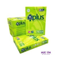 Thùng 5 Ream giấy A4 trắng định lượng 70gsm Plus (500 tờ/ ream)