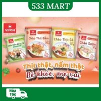Thùng 50 Gói Cháo Thịt Gà/ Thịt Bằm/ Cháo sườn Có Gói Thịt Thật VIFON 70g